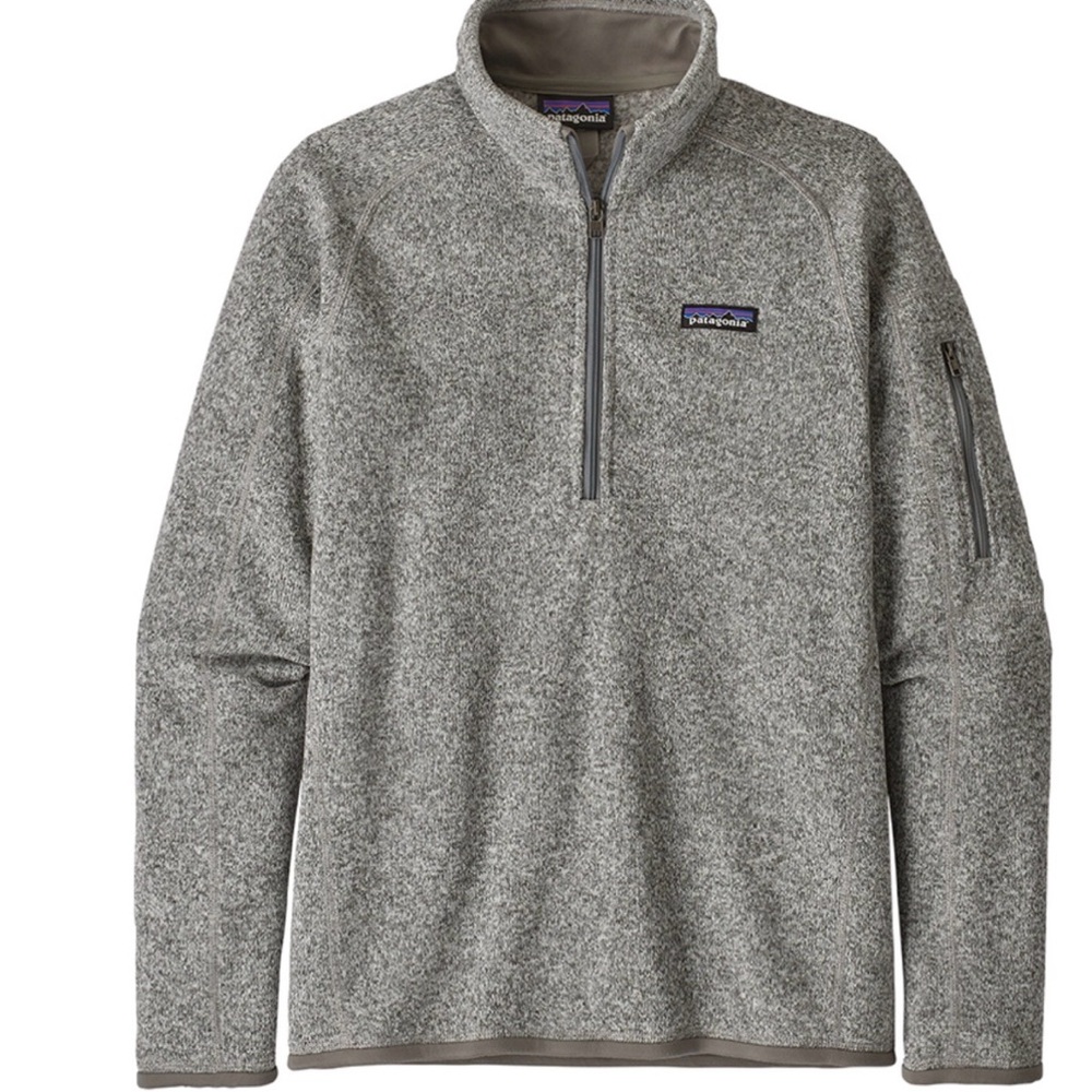 Patagonia Gray Quarter-Zip Fleece Pullover